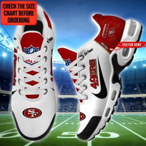 Limited Edition – Customized NFL San Francisco 49Ers Air Max Plus Sneakers