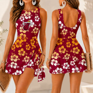 Limited Edition – Customized NBA Miami Heat Women’s Summer Skort Dress