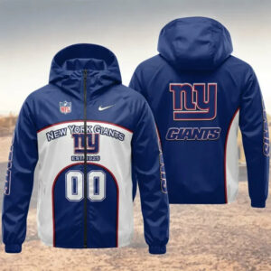 Limited Edition – Customized NFL New York Giants Windbreaker Jacket