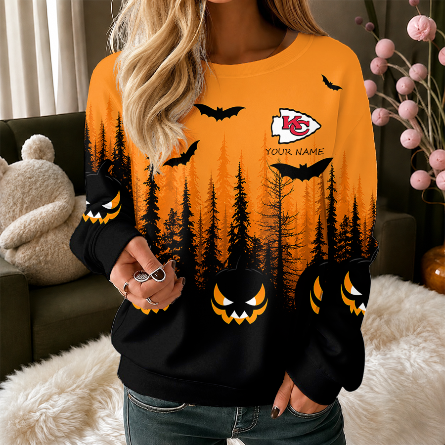 Limited Edition – Customized NFL Kansas City Chiefs Unisex Halloween Sweatshirt