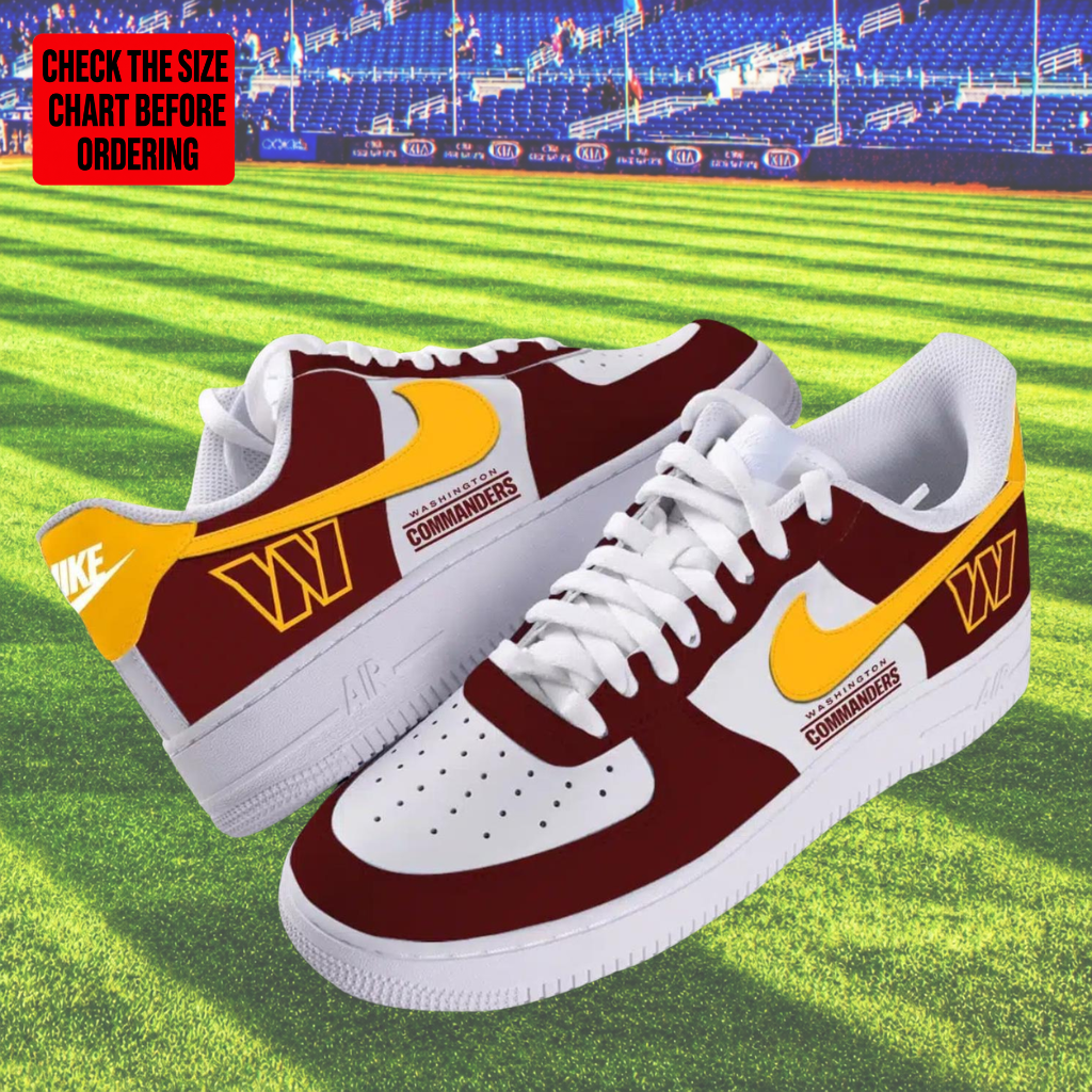 Limited Edition – Customized NFL Washington Commanders Air Force 1 Shoes