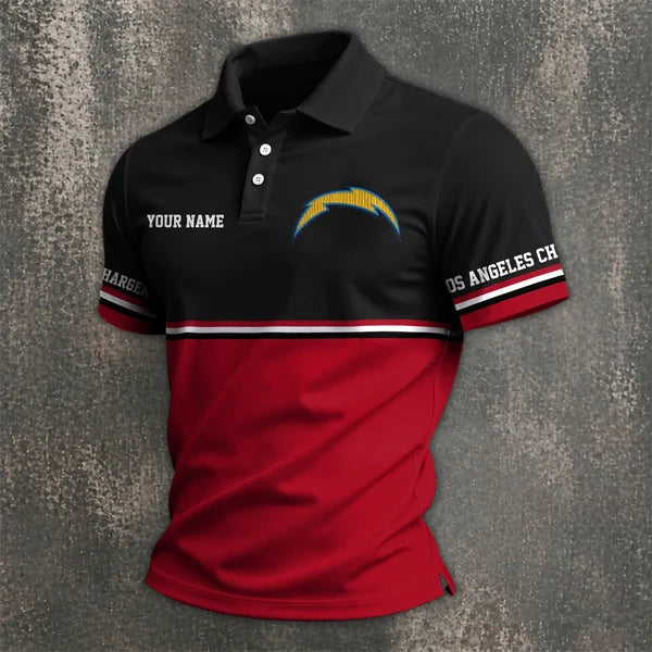 Limited Edition – Customized NFL Los Angeles Chargers Polo Shirt - Image 2