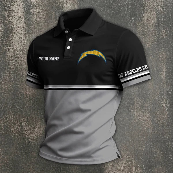 Limited Edition – Customized NFL Los Angeles Chargers Polo Shirt - Image 3
