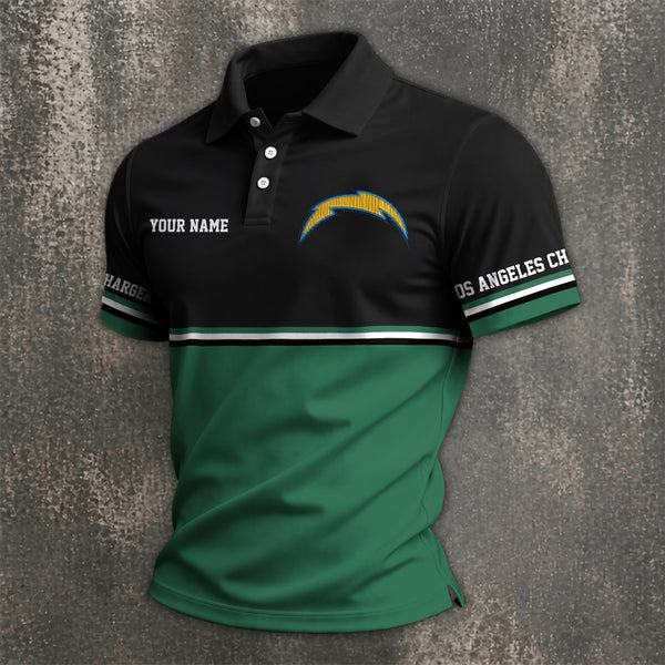 Limited Edition – Customized NFL Los Angeles Chargers Polo Shirt - Image 4