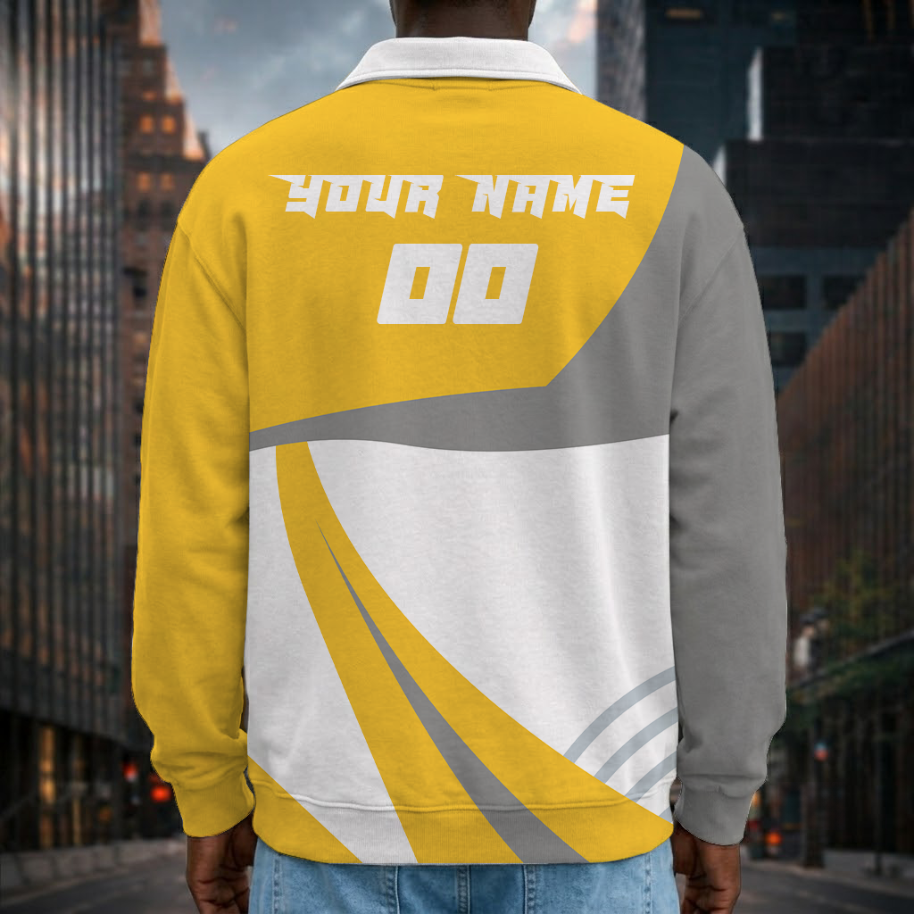 Limited Edition – Customized NFL Pittsburgh Steelers Long Sleeve Polo Shirt - Image 2