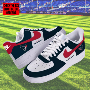 Limited Edition – Customized NFL Houston Texans Air Force 1 Shoes