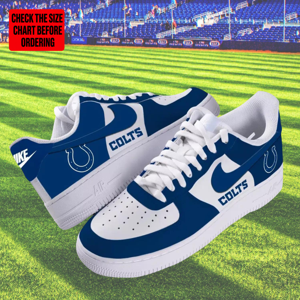 Limited Edition – Customized NFL Indianapolis Colts Air Force 1 Shoes