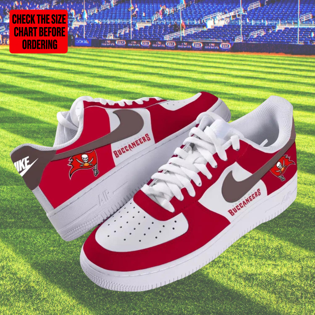 Limited Edition – Customized NFL Tampa Bay Buccaneers Air Force 1 Shoes