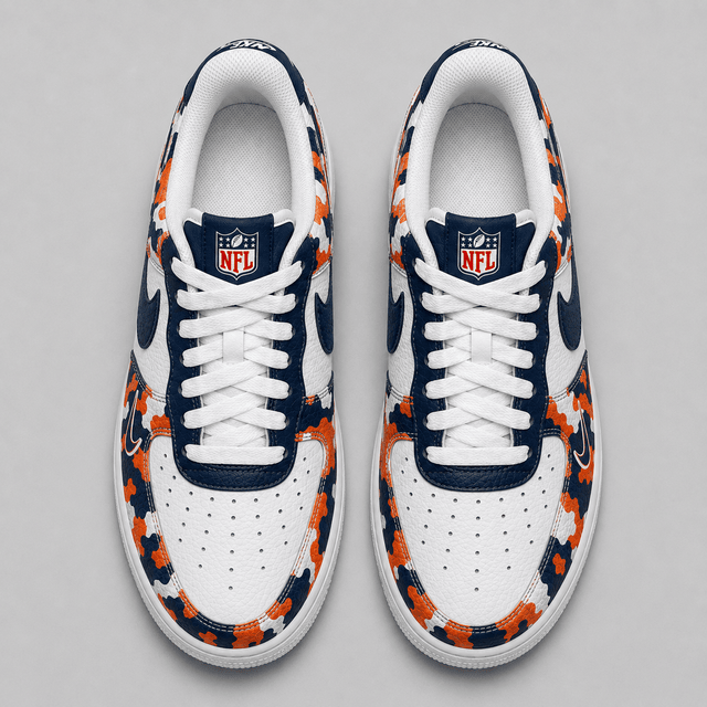 Limited Edition – Customized NFL Chicago Bears Air Force 1 Shoes - Image 2