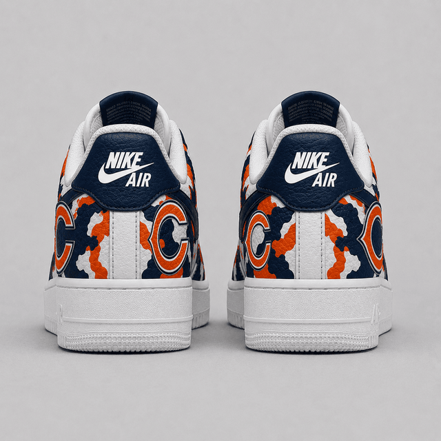 Limited Edition – Customized NFL Chicago Bears Air Force 1 Shoes - Image 3
