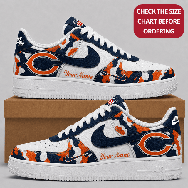 Limited Edition – Customized NFL Chicago Bears Air Force 1 Shoes