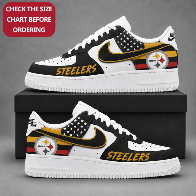Limited Edition – Customized NFL Pittsburgh Steelers Air Force 1 Shoes