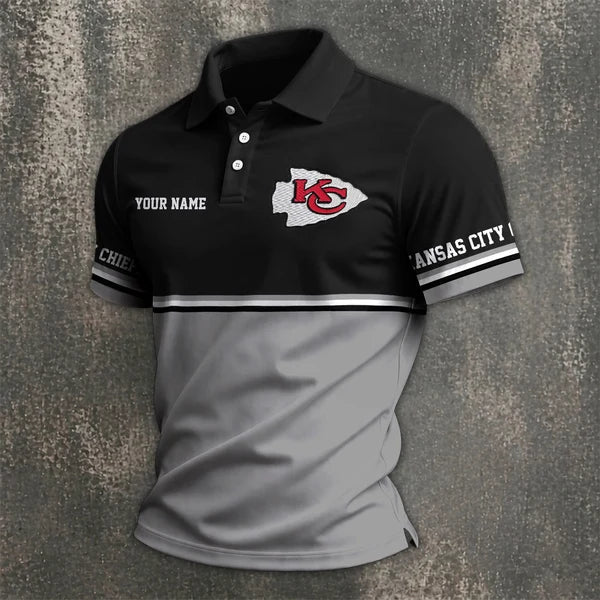 Limited Edition – Customized NFL Kansas City Chiefs Polo Shirt - Image 3