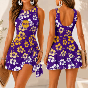 Limited Edition – Customized NBA Los Angeles Lakers Women’s Summer Skort Dress