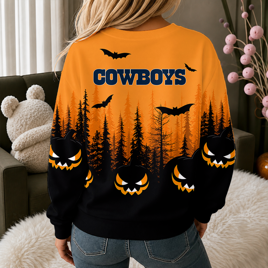 Limited Edition – Customized NFL Dallas Cowboys Unisex Halloween Sweatshirt - Image 2