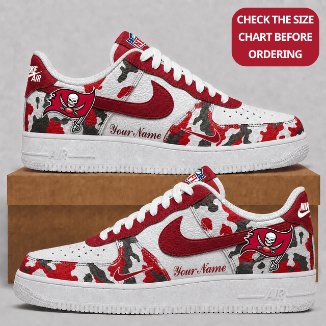 Limited Edition – Customized NFL Tampa Bay Buccaneers Air Force 1 Shoes