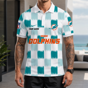 Limited Edition – Customized NFL Miami Dolphins Polo Shirt