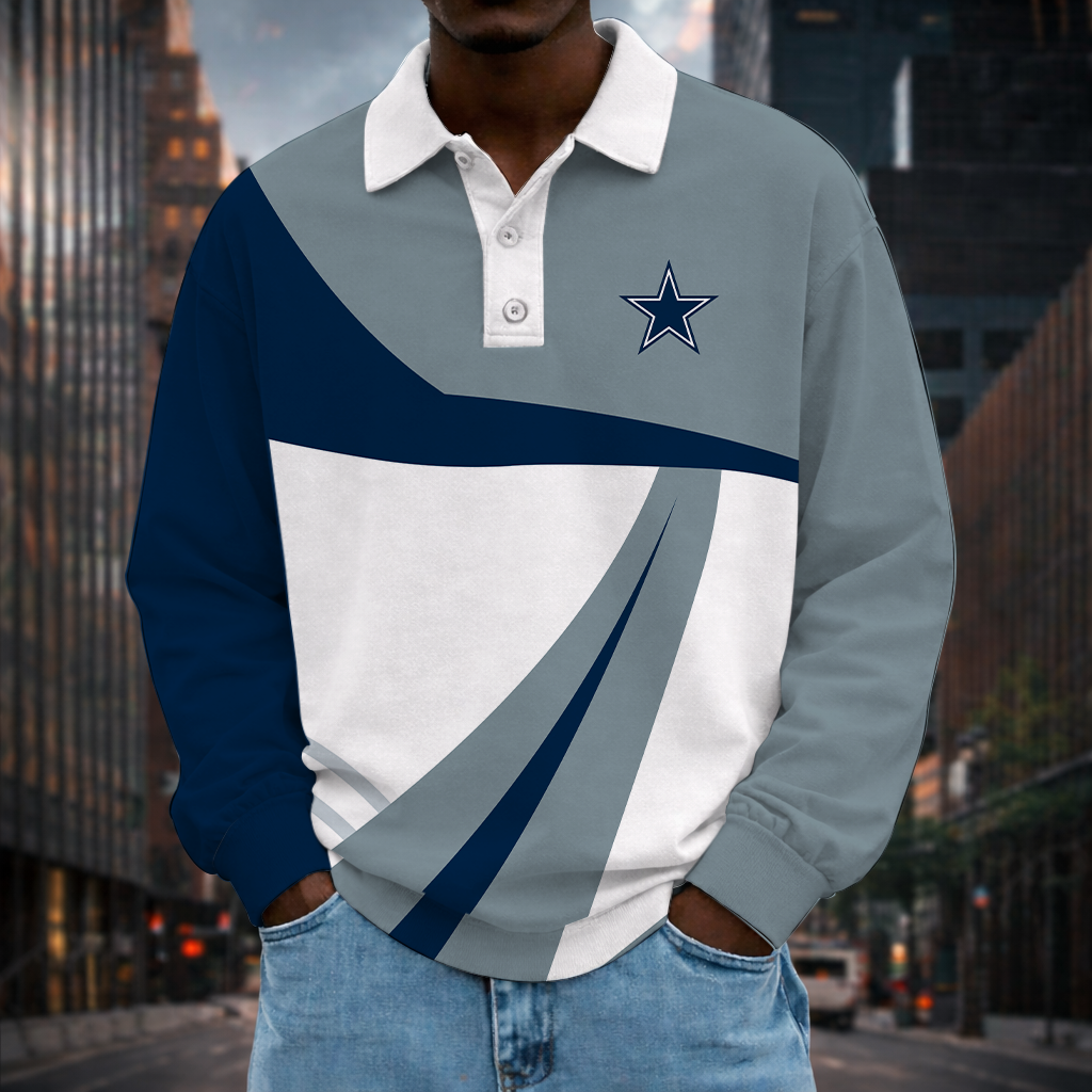 Limited Edition – Customized NFL Dallas Cowboys Long Sleeve Polo Shirt