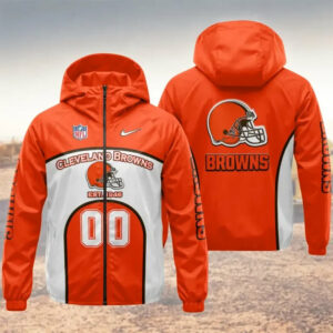 Limited Edition – Customized NFL Cleveland Browns Windbreaker Jacket