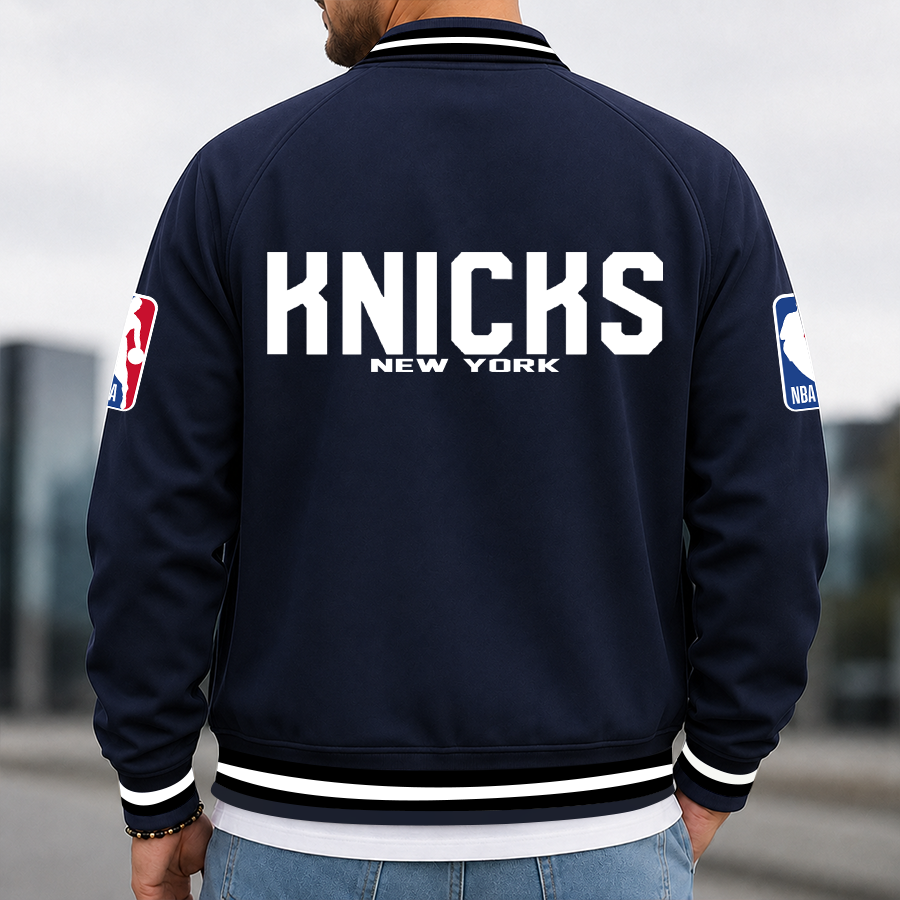 Limited Edition – Customized NBA New York Knicks Multicolor Men’s Casual Jacket - Image 3
