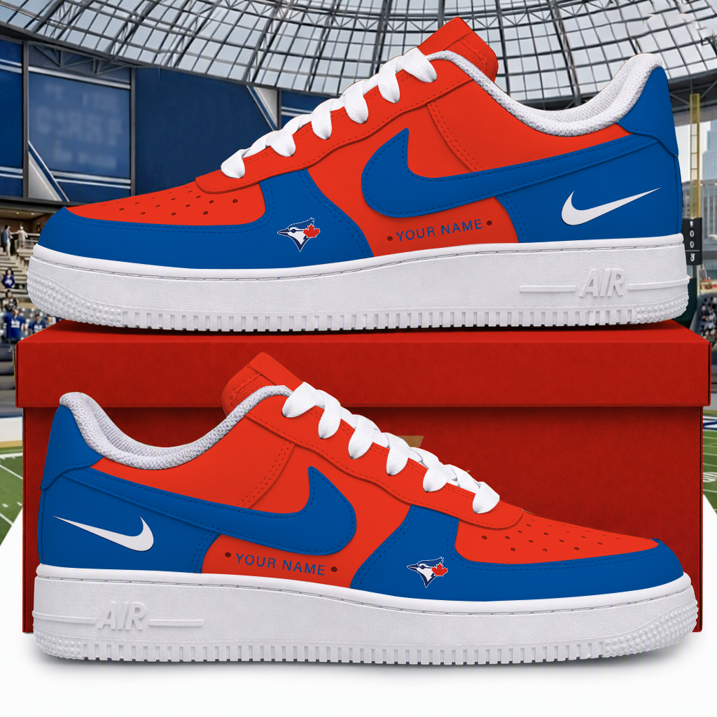 Limited Edition – Customized MLB Toronto Blue Jays Air Force 1 Shoes
