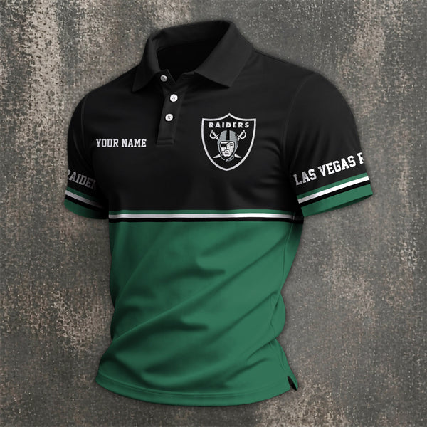 Limited Edition – Customized NFL Las Vegas Raiders Polo Shirt - Image 3