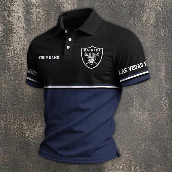 Limited Edition – Customized NFL Las Vegas Raiders Polo Shirt - Image 5