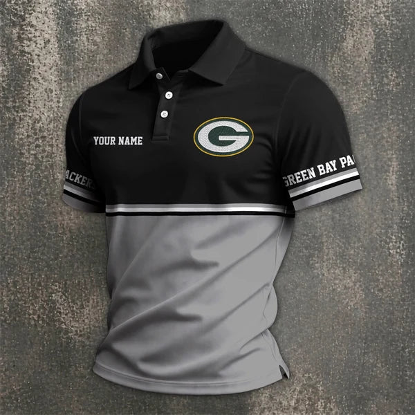 Limited Edition – Customized NFL Green Bay Packers Polo Shirt - Image 4