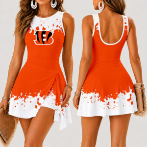 Limited Edition – Customized NFL Cincinnati Bengals Women’s Summer Skort Dress