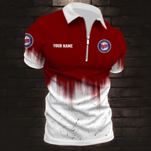Limited Edition – Customized MLB Minnesota Twins Zip Polo Shirt