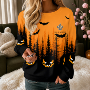 Limited Edition – Customized NFL New Orleans Saints Unisex Halloween Sweatshirt