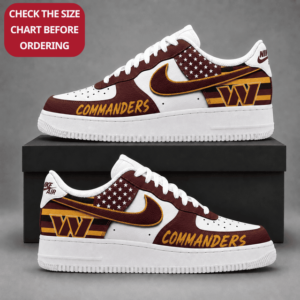 Limited Edition – Customized NFL Washington Commanders Air Force 1 Shoes