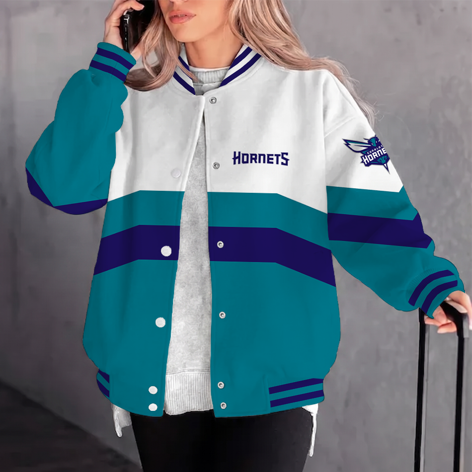 Limited Edition – Customized NBA Charlotte Hornets Baseball Jacket, Varsity Jacket