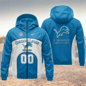Limited Edition – Customized NFL Detroit Lions Windbreaker Jacket