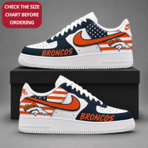 Limited Edition – Customized NFL Denver Broncos Air Force 1 Shoes
