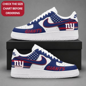 Limited Edition – Customized NFL New York Giants Air Force 1 Shoes