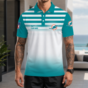 Limited Edition – Customized NFL Miami Dolphins Polo Shirt
