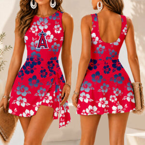 Limited Edition – Customized MLB Los Angeles Angels Women’s Summer Skort Dress