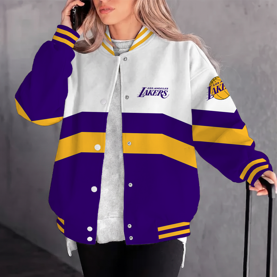 Limited Edition – Customized NBA Los Angeles Lakers Baseball Jacket, Varsity Jacket