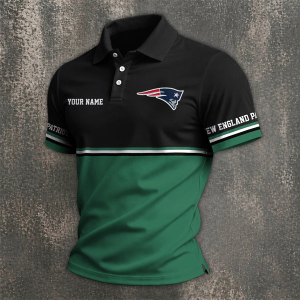 Limited Edition – Customized NFL New England Patriots Polo Shirt - Image 3