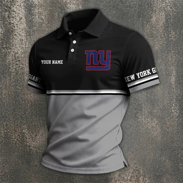 Limited Edition – Customized NFL New York Giants Polo Shirt - Image 3