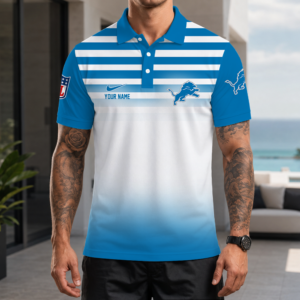 Limited Edition – Customized NFL Detroit Lions Polo Shirt