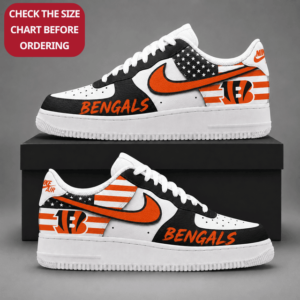 Limited Edition – Customized NFL Cincinnati Bengals Air Force 1 Shoes