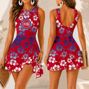 Limited Edition – Customized NBA Detroit Pistons Women’s Summer Skort Dress