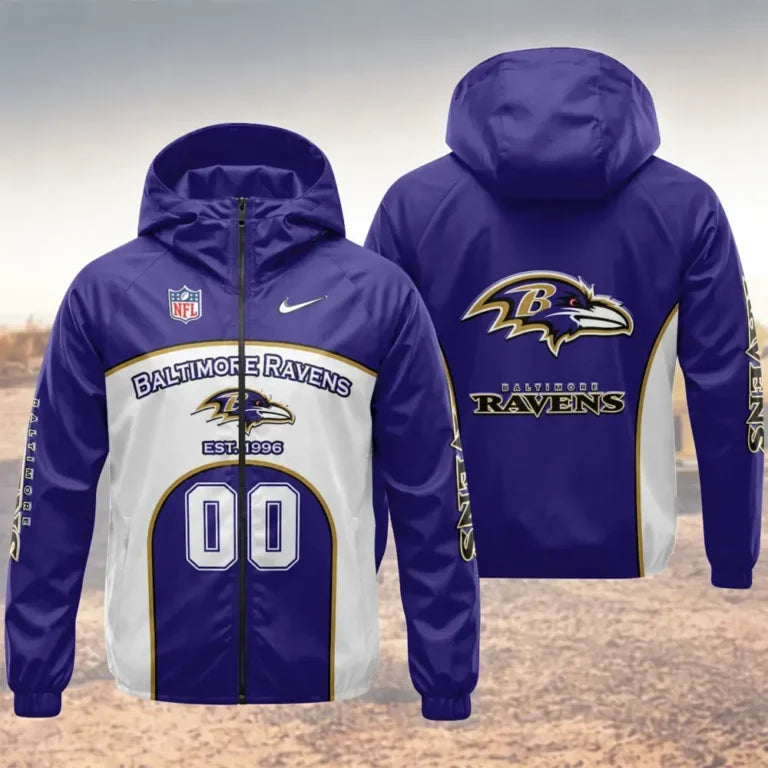 Limited Edition – Customized NFL Baltimore Ravens Windbreaker Jacket