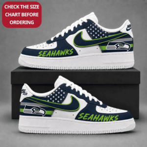 Limited Edition – Customized NFL Seattle Seahawks Air Force 1 Shoes