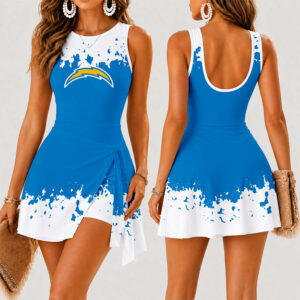 Limited Edition – Customized NFL Los Angeles Chargers Women’s Summer Skort Dress