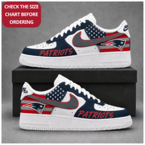 Limited Edition – Customized NFL New England Patriots Air Force 1 Shoes