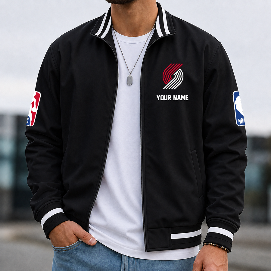 Limited Edition – Customized NBA Portland Trail Blazers Multicolor Men’s Casual Jacket - Image 2