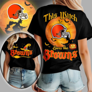 Limited Edition – Customized NFL Cleveland Browns Halloween T-Shirt